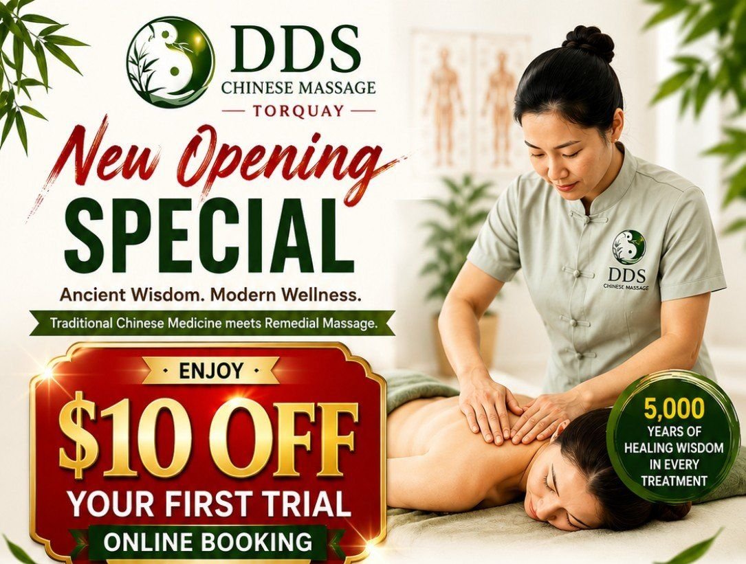 DDS Chinese Massage Torquay New Opening Special — $10 off your first online booking
